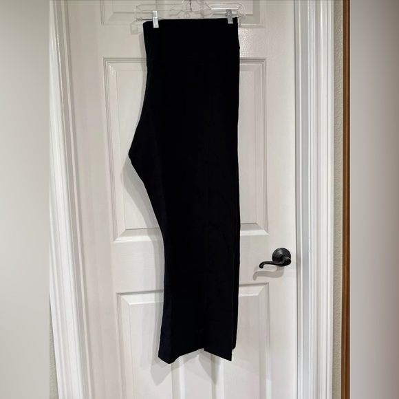 Fit 4 All by Carrie Wightman 4X Smooth Waist Split Front Hem Leg Pant Black NEW - Picture 7 of 10